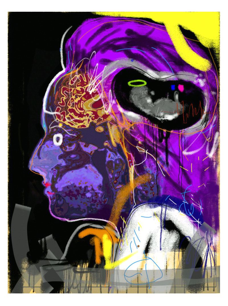 Born on the first - art print, by Eugene Ankomah