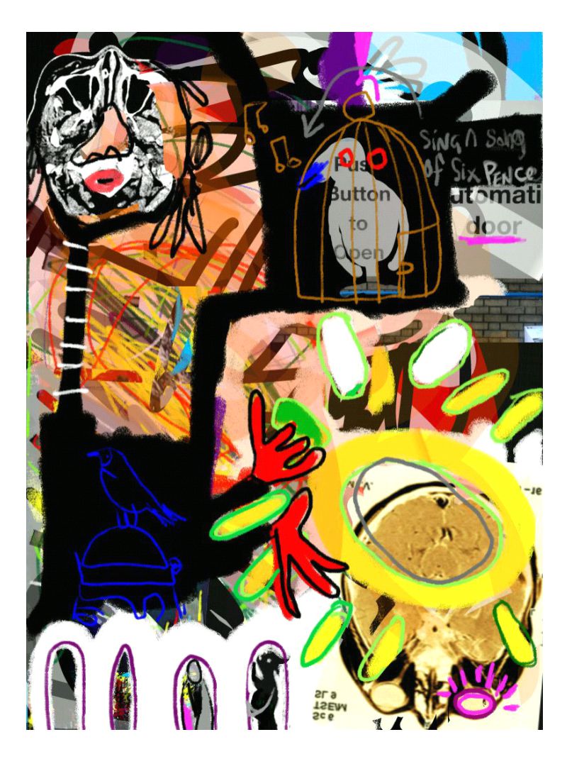 Make belief, just do it after Sunday dinner - art print, by Eugene Ankomah